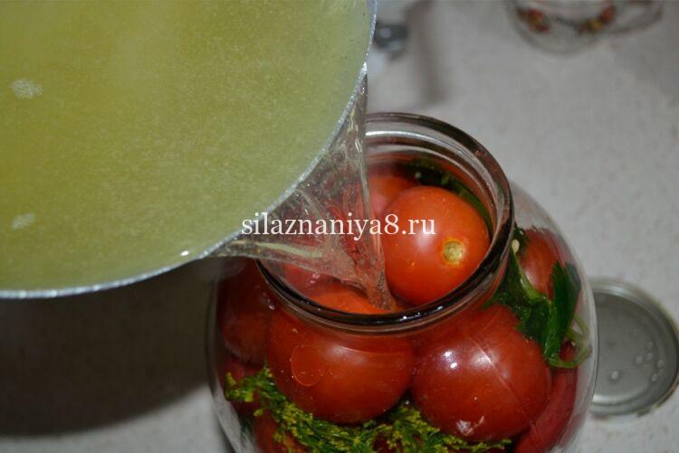 помидоры без стерилизации с лимонной кислотой в 3 литровой банке