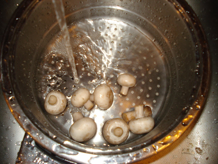 Промывание грибов