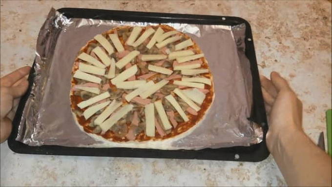 Как приготовить вкусную пиццу с шампиньонами
