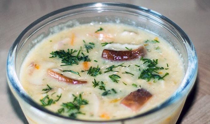 Вкусные супы из консервированных шампиньонов