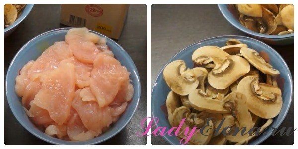 Индейка с грибами в сметанном соусе – рецепт с фото пошагово