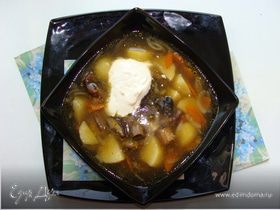 Рецепт грибного супа из свежих лесных грибов