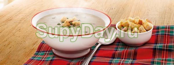 Крем-суп из белых грибов и картофеля высококалорийный
