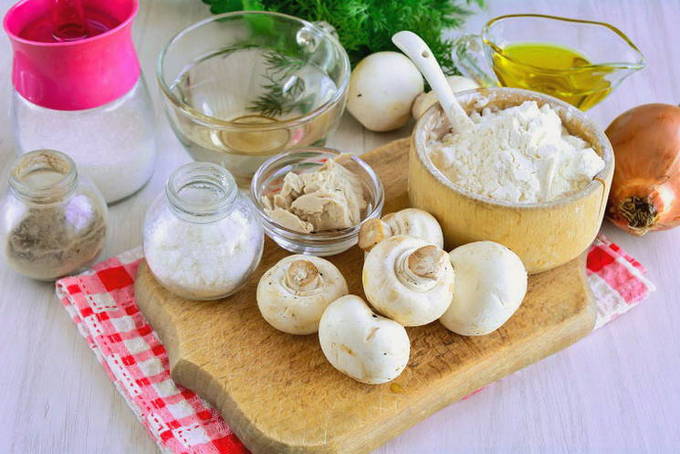 Пирожки с грибами - 8 рецептов приготовления с пошаговыми фото