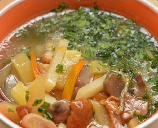 Суп с грибами - Рецепты грибного супа - Как вкусно приготовить суп