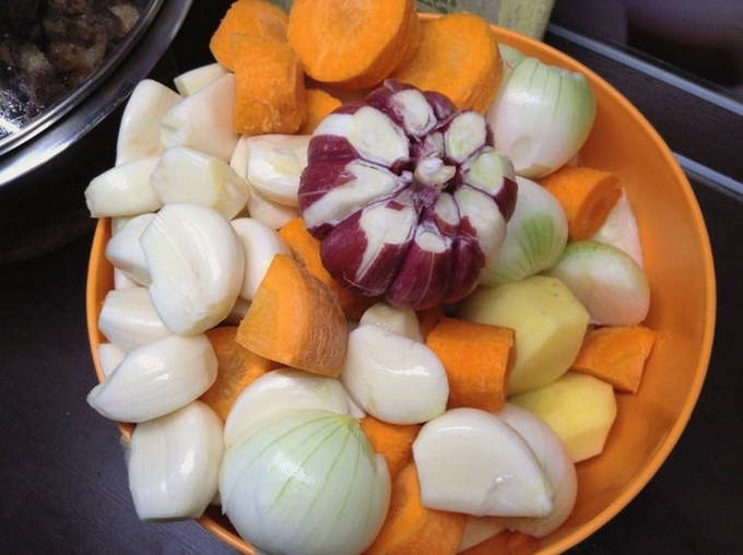 Картошка с Грибами и мясом в Духовке запеченное в сметане