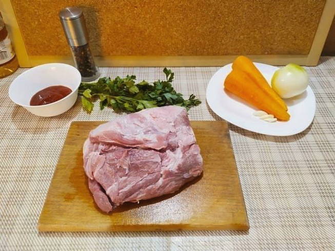 Картошка с Грибами и мясом в Духовке запеченное в сметане