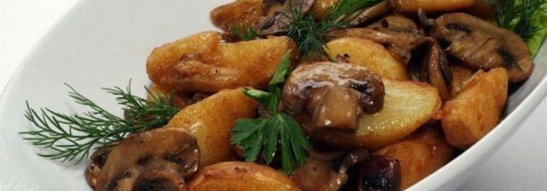 Картошка с грибами в мультиварке - рецепты тушеного, жареного и запеченного блюда