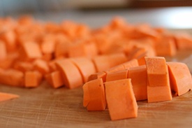 или нарезаем морковь кусочками