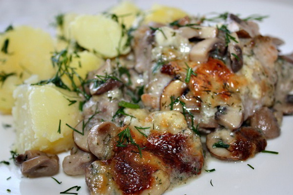 Мясо с сушеными грибами: рецепты для духовки и мультиварки