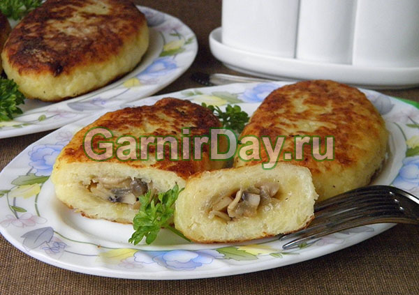 Картофельные зразы со свежими грибами - питательное и полезное блюдо