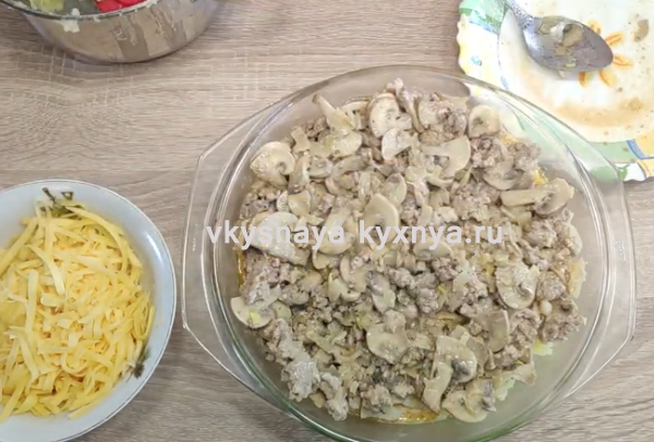 Запеканка с шампиньонами и картофелем в духовке: пошаговые рецепты