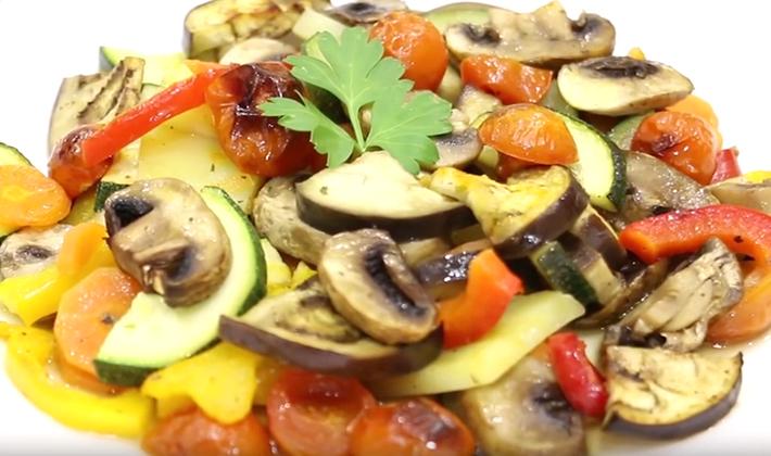 Шампиньоны с овощами: фото, рецепты тушеных, запеченных и жареных блюд с грибами