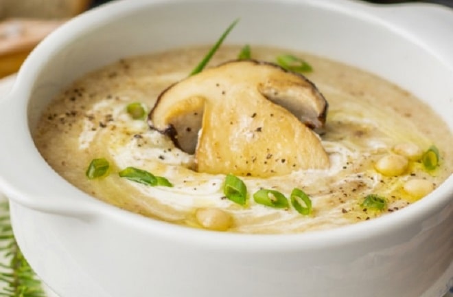 калорийный грибной суп