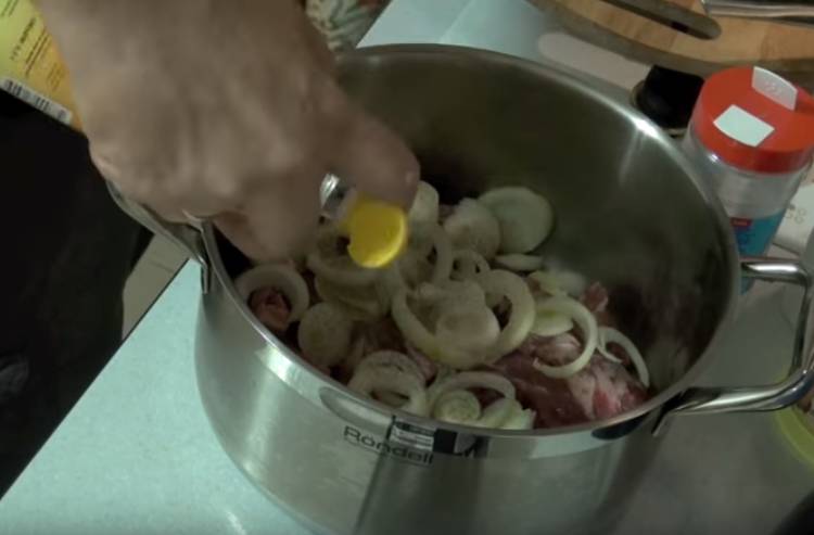 Советский рецепт шашлыка из свинины с уксусом и луком
