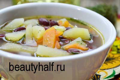 Постные блюда из фасоли - рецепты котлет, супа и борща, лобио и салата