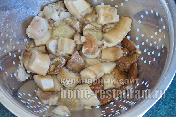 Как жарить белые грибы рецепт с фото пошагово _04