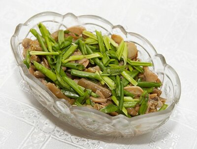 Салат с зеленой фасолью и шампиньонами от Скорпиоша