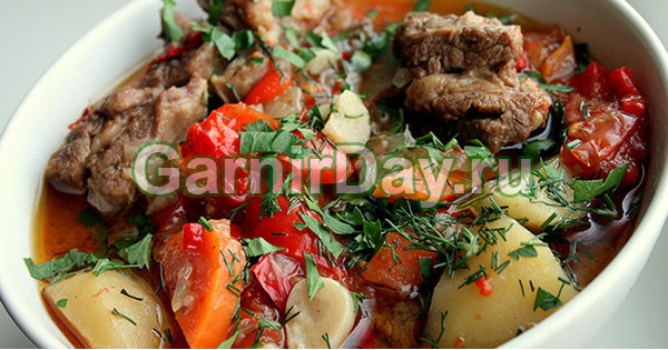 Тушеный картофель с мясом по - армянски «Хашлама»