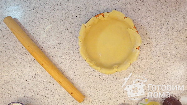 Яично-грибной пирог с луком: тончайшее тесто и очень много начинки! фото к рецепту 10