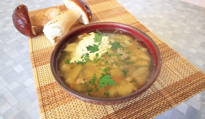 Грибной суп из белых грибов — классический рецепт