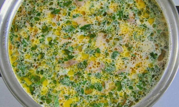 Рецепт сырного супа с шампиньонами
