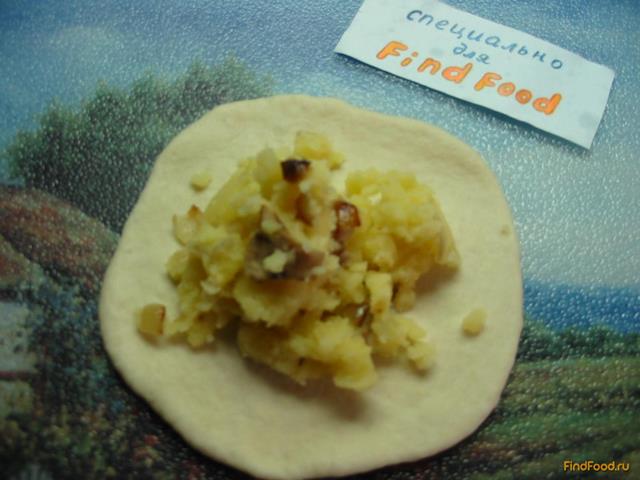 Постные пирожки с картофелем и грибами рецепт с фото 8-го шага 