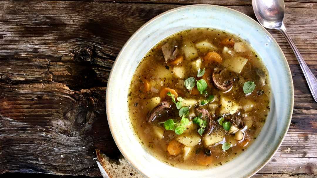 Грибной суп из шампиньонов на мясном бульоне: варианты приготовления