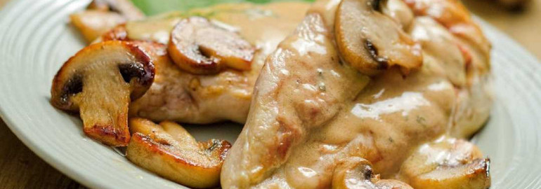 Куриное филе с шампиньонами - рецепт приготовления