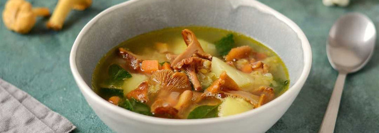 Рецепт супа из лисичек