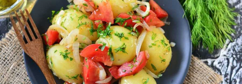 Жареная картошка с помидорами - лучший рецепт приготовления