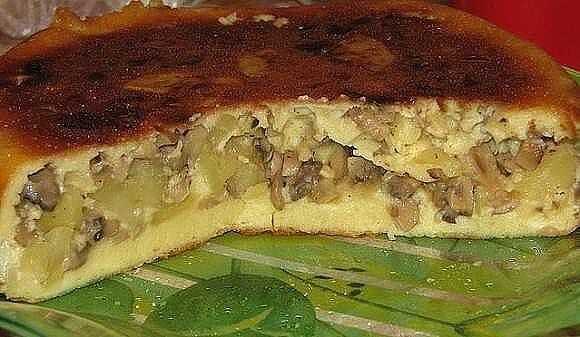 Пирог с грибами в мультиварке: простой и вкусный рецепт