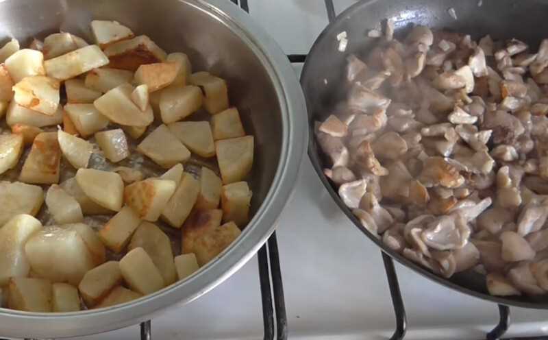 Рецепт жареной картошки с подберезовиками