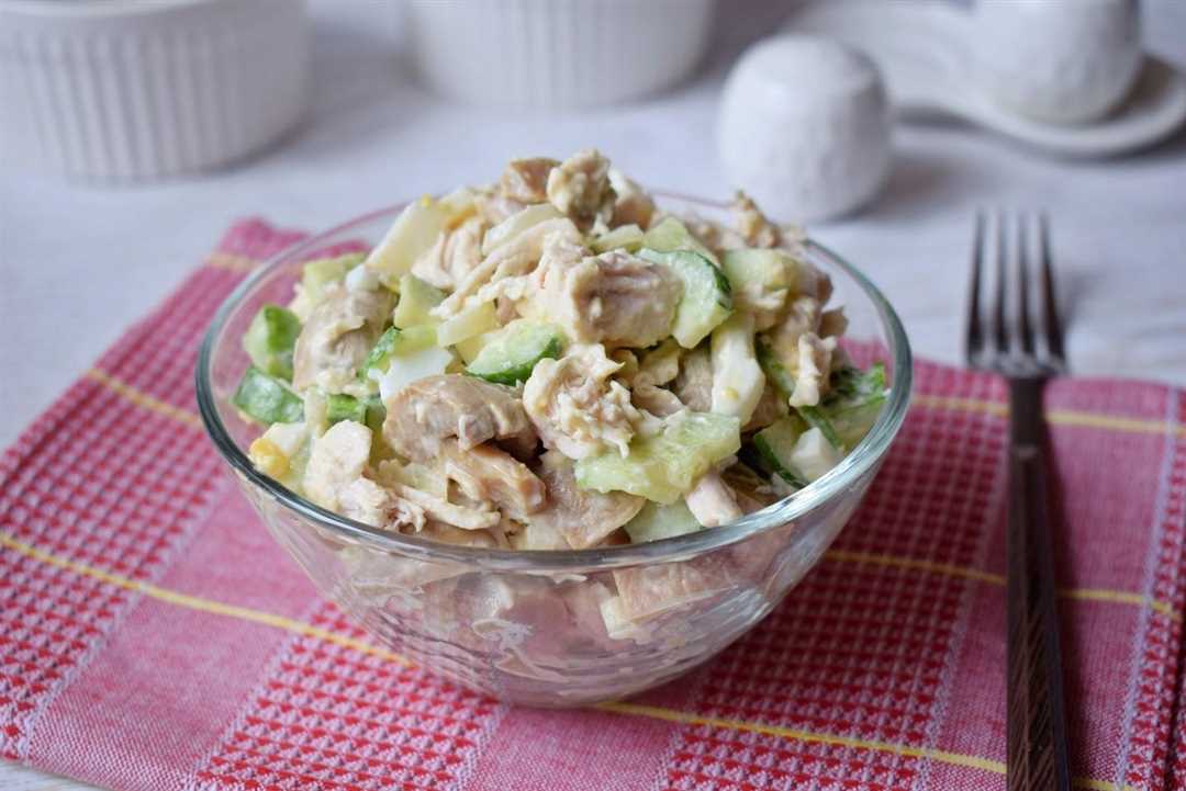 Салат с маринованными шампиньонами: оригинальный рецепт для вкусного ужина