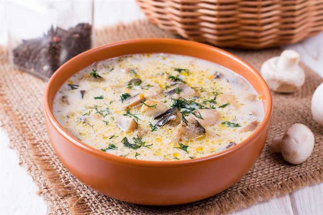 Сливочный суп с грибами - вкусный и сытный рецепт!
