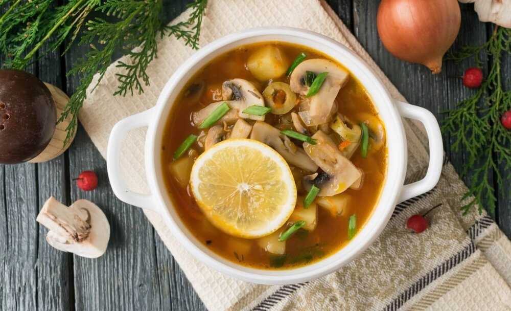 Солянка суп с грибами и капустой рецепт
